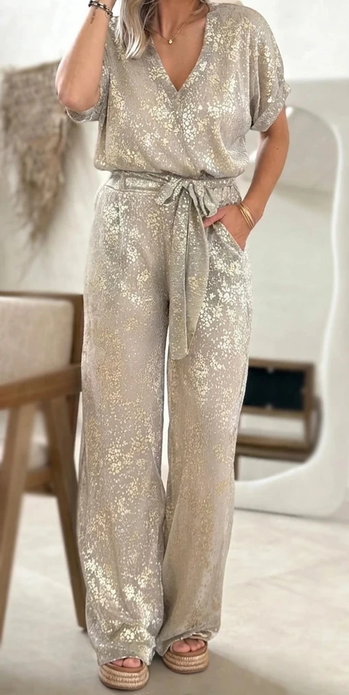 Ensemble blouse + pantalon Rosalina